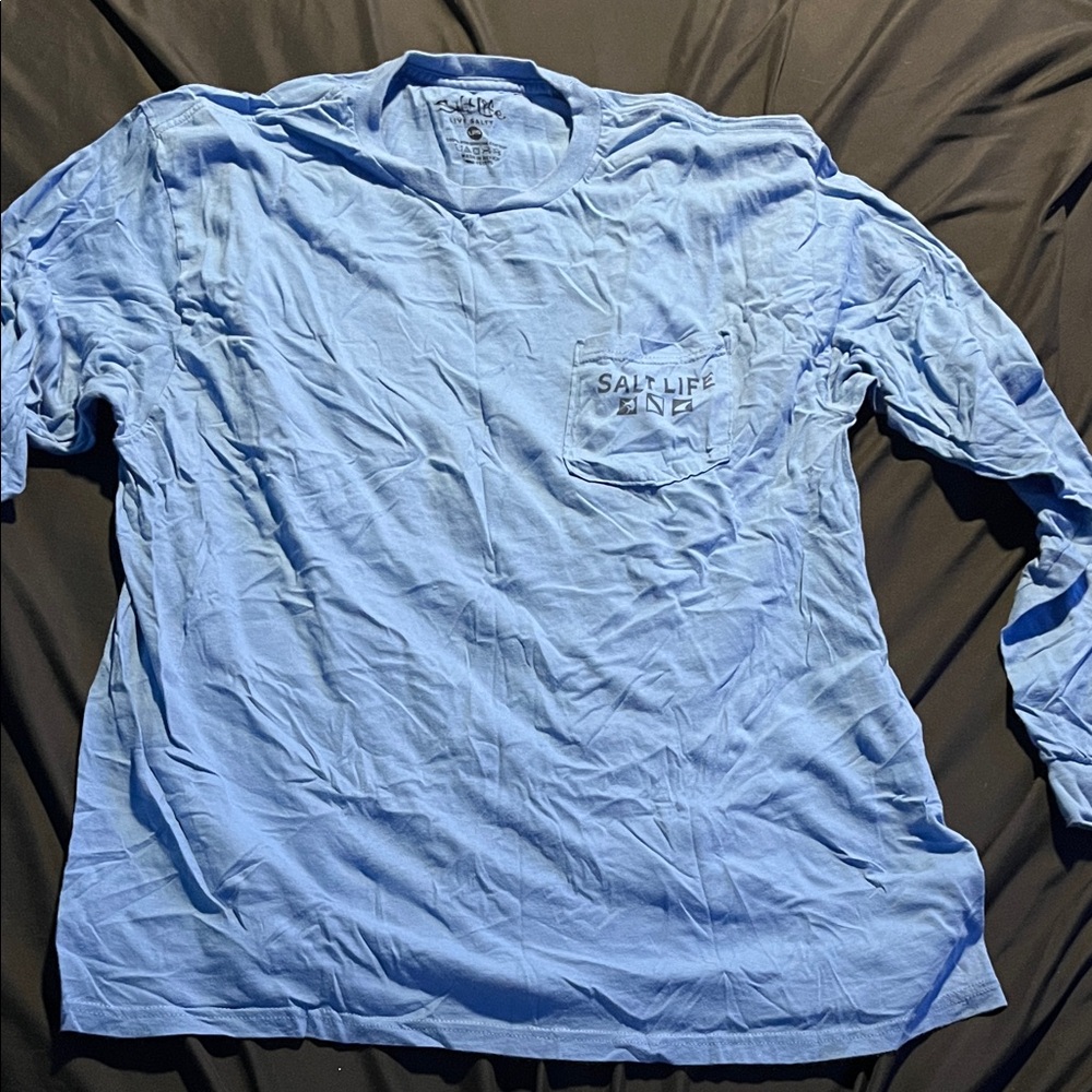 Salt Life Men's Ocean Blue Long Sleeve Tee